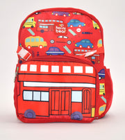 Kids Backpack with Matching Lunchbox - Cute Car Print School Backpack