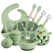 Littlest Flavors Essentials Bundle: Premium Silicone Baby Feeding Set