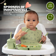 Littlest Flavors Essentials Bundle: Premium Silicone Baby Feeding Set